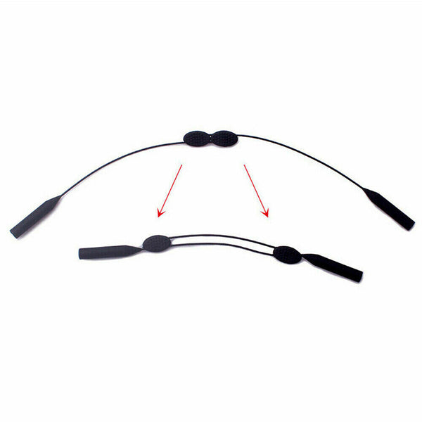 2x Adjustable Silicone Cord Sunglasses Reading Glasses Spectacles Eyeglass Strap