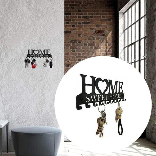 10 Hooks Door Back Organizer Key Holder Hanging Wall Mounted Hanger Storage Rack