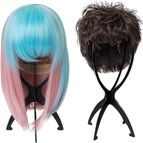Stand Stable Wig Holder Durable Folding Hat Cap Display Tool Wig Hair 4colours