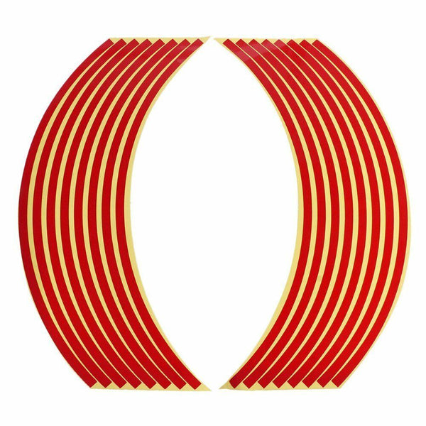 Motorcycle Car Rim Stripe Wheel Decal Tape Stickers Strips Reflective Car Bike