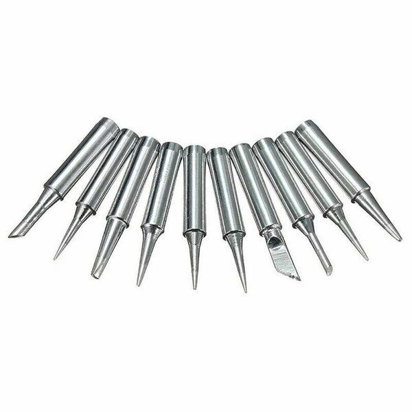 10Pcs Soldering Iron Tips Solder Rework Lead Standard Size Accessories Parts AU