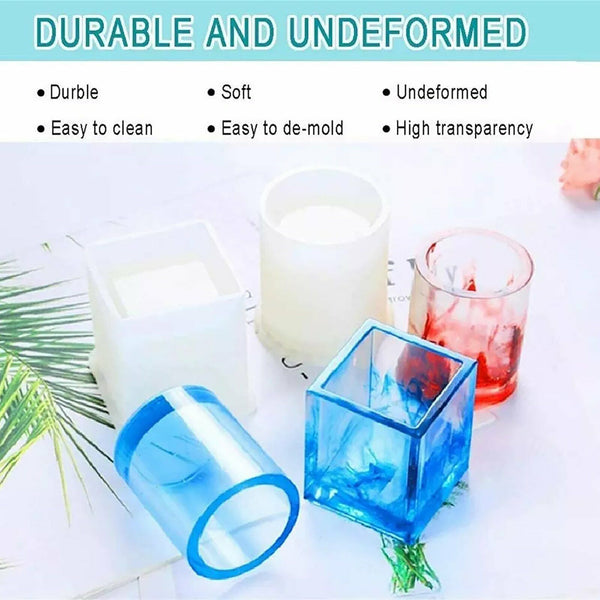 10PCS Resin Casting Molds Silicone Mold Pendant Tray Jewelry Mould Craft Kit New