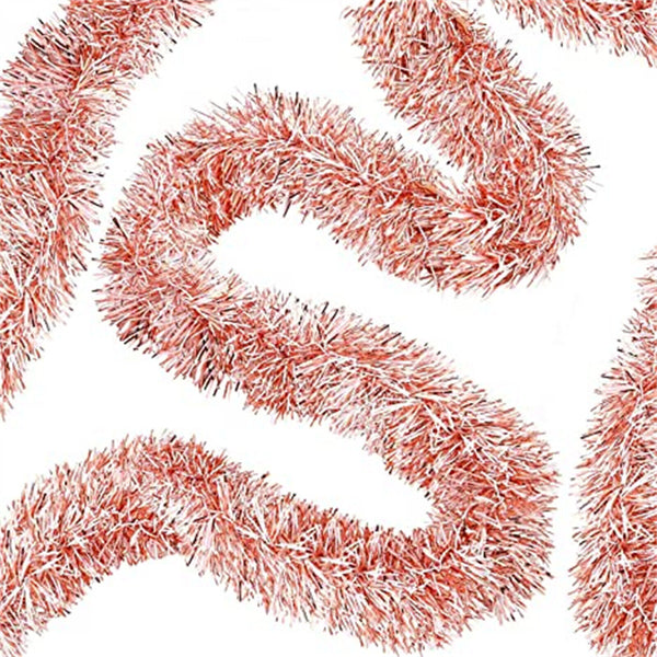 1/2/5PCS Christmas Rose Gold Tinsel Garland Xmas Party Tree Home Decor Ornaments