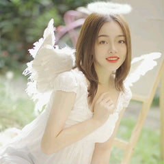 100cm X 30cm Feather Wings White Angel Fairy Wing Halloween Costume Fancy Dress
