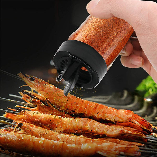 24PCS Plastic Spice Bottles Jars Containers Shaker Lid Empty Bottles 100ML AU