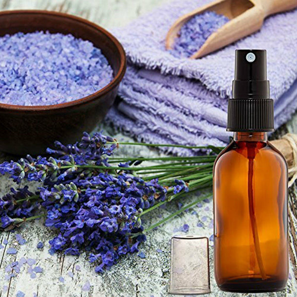5-20x 30ml Amber Glass Essential Oil Spray Dropper Mist Sprayer Bottles Contain - Lets Party