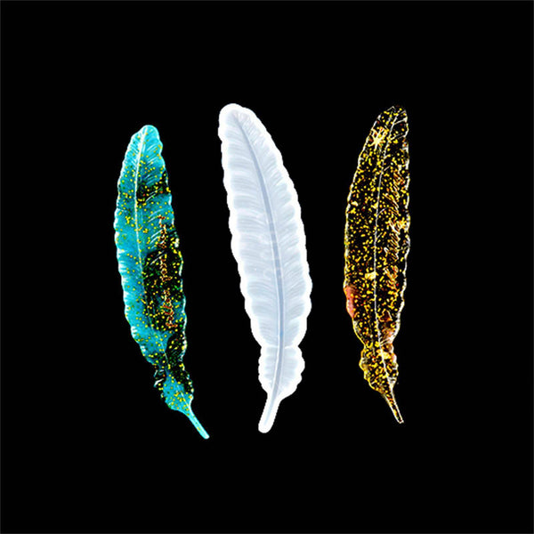 Silicone Feather Bookmark Resin Epoxy Mold Pendant Making Casting Mould Craft AU