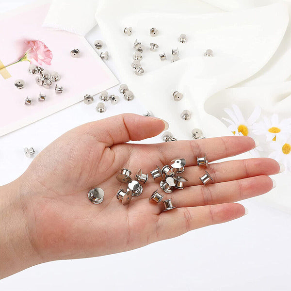 Backs Locking Pin Keepers Badge-Pin Locks Pin For Lapel Enamel Pins
