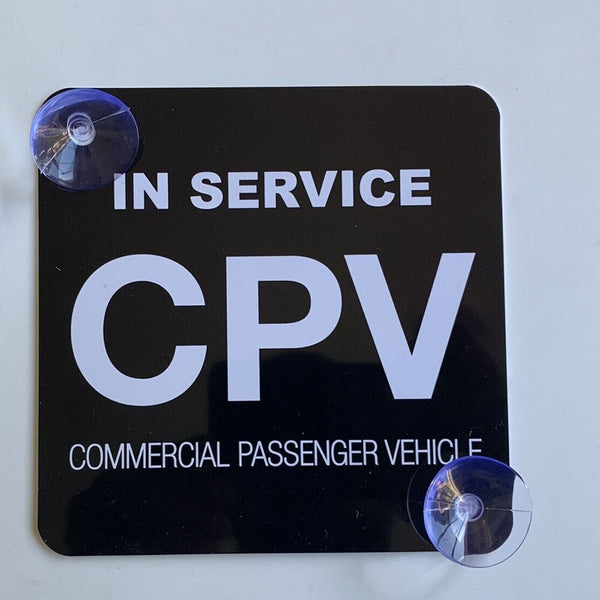 CPV sign dimensions shown at 165 by 110mm against a ruler