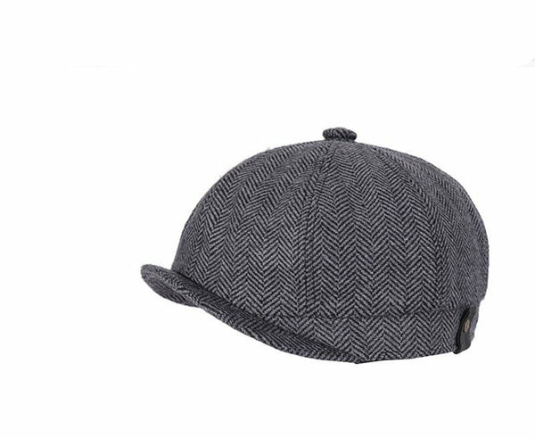 Mens 8 Panels Newsboy Flat Cap Peaky Blinders Baker Boy Golf Driving Beret Hat