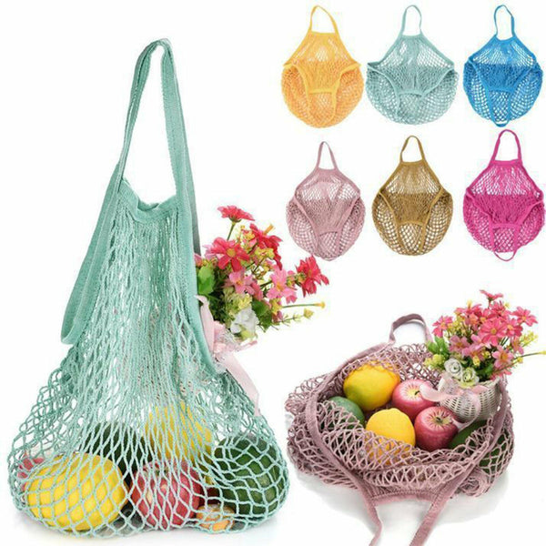 Mesh Net Turtle Bags String Shopping Tote Bag Reusable Fruit Storage Handbag AU