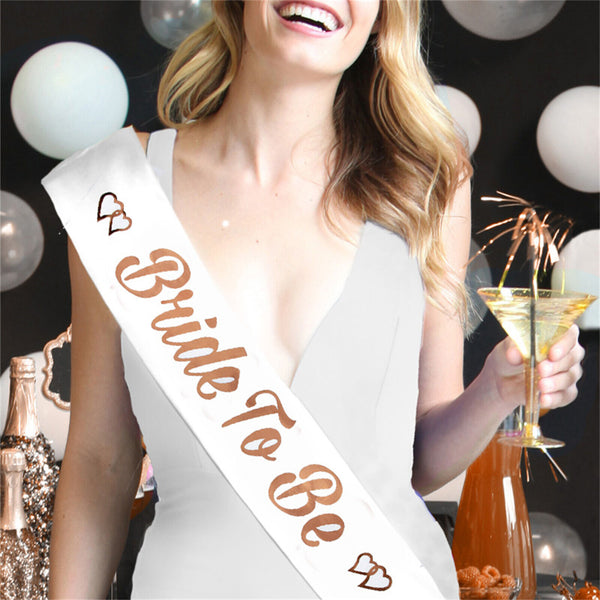 3 Colours Gold Team Bride Hens Party Sash Sashes Night Bachelorette Bridal AUS