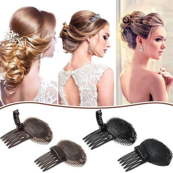 DIY Invisible Hair Volume Increase Fluffy Puff Sponge Pad Clip Comb Girls