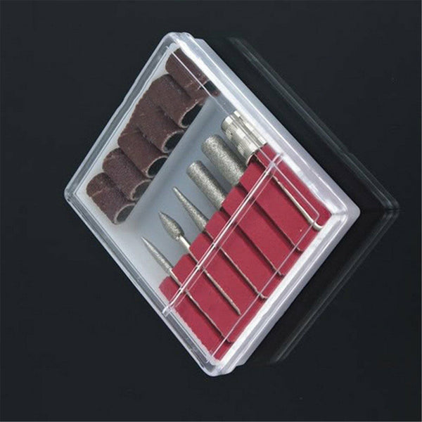 12PCS Electric Nail Drill Bits Set 3/32 Shank Size Sanding Bands Filing File 83