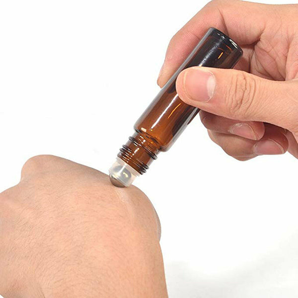 5-20x 30ml Amber Glass Essential Oil Spray Dropper Mist Sprayer Bottles Contain - Lets Party