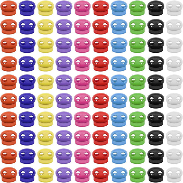 5mm Hole Stopper Cord Lock Bean Toggle Clip Apparel Shoelace Cord Lanyard