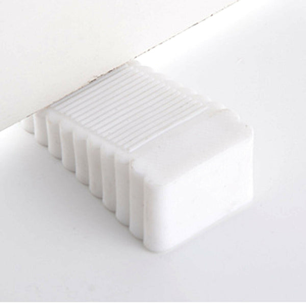 2PCS Thick Rubber Wedge Door Stoppers Floor Carpet Heavy Duty Door Stop White AU