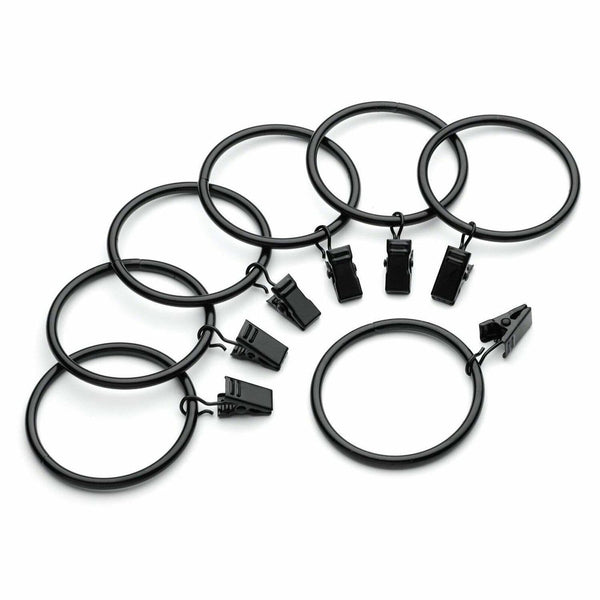 10pc Multipurpose Window Curtain Clothes Metal Clips Rings Hook Hanging 3 Colors
