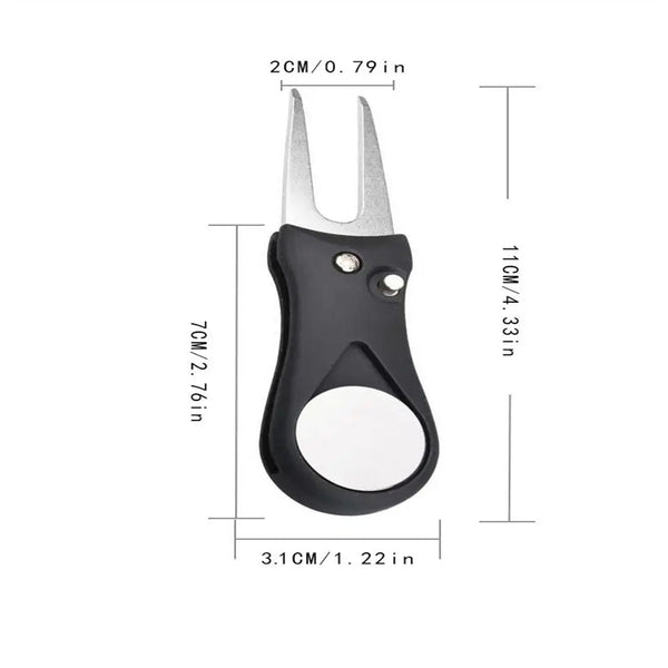 Golf Ball Marker Repairer Pitch Pitch mark Divot Repair Blade Tool Golf Divot