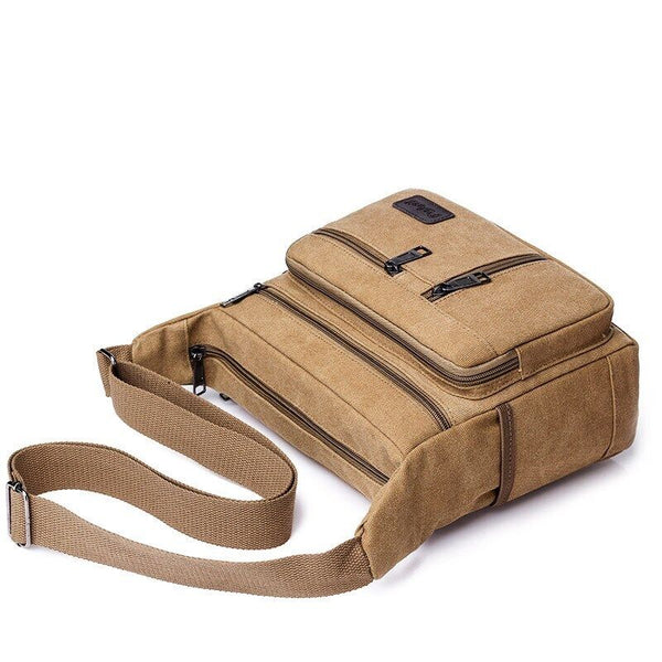 Man's Bags Men's Crossbody Retro Shoulder Messenger Bag Satchel Travel Canvas