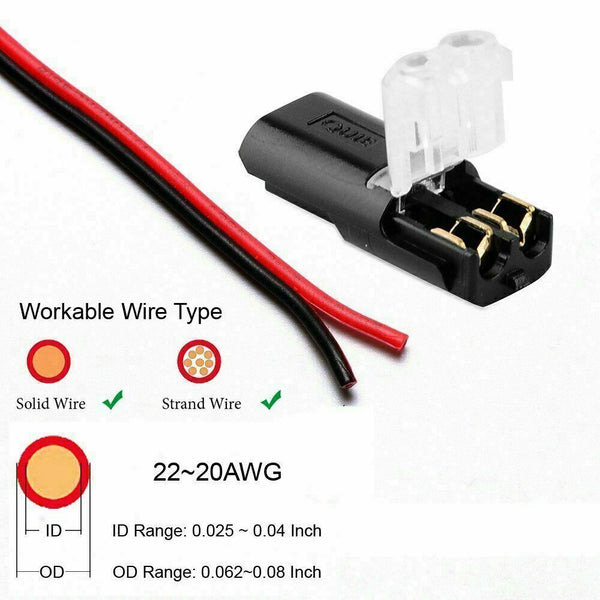 12V connectors Electrical connectors Automotive Wire strip light Cable
