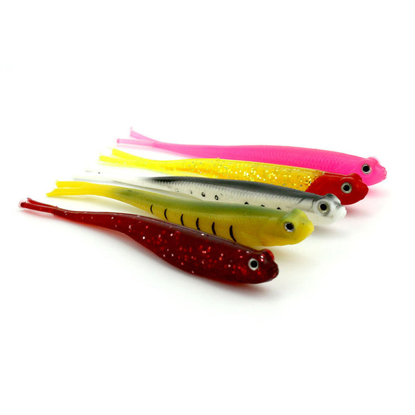 10/20X 13CM Soft Plastic Lures Snapper Jerk Shad Minnow Gulp King Stick Bait 8g