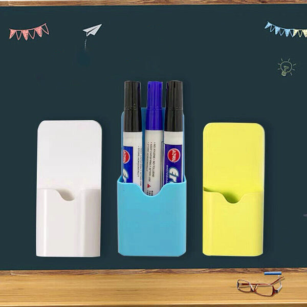 Plastic Magnetic Pen Holder Erase Marker Storage Box Pencil Organizer For Home