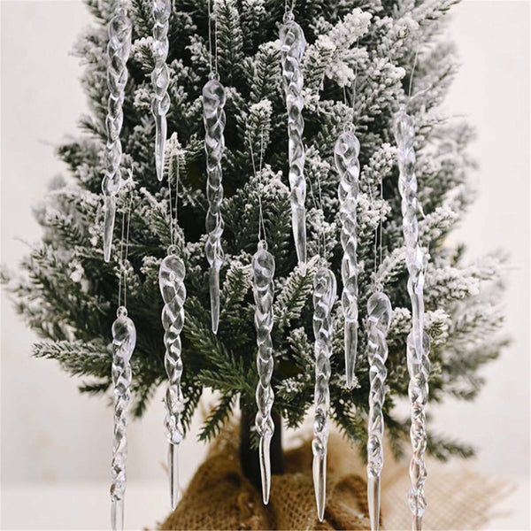 Christmas Droplet Icicle Ornaments DIY Hanging Xmas Tree Decor Party AU