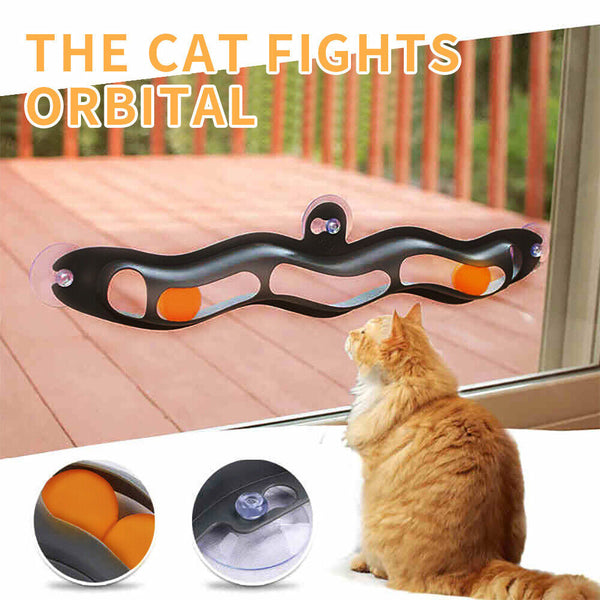 Window Suction Cup Funny Cat Toys Track Bal Cat Pet Toy Interactive Track Ball