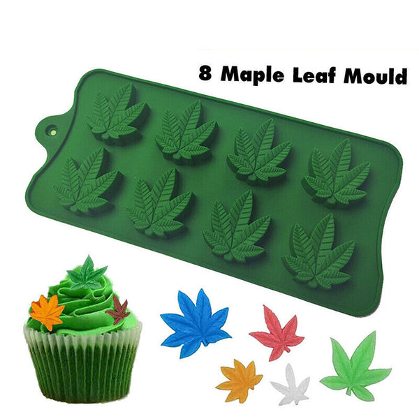 8 Maple Leaf Silicone Mold Baking Moulds For Mousse Cake Fondant Chocolate Candy