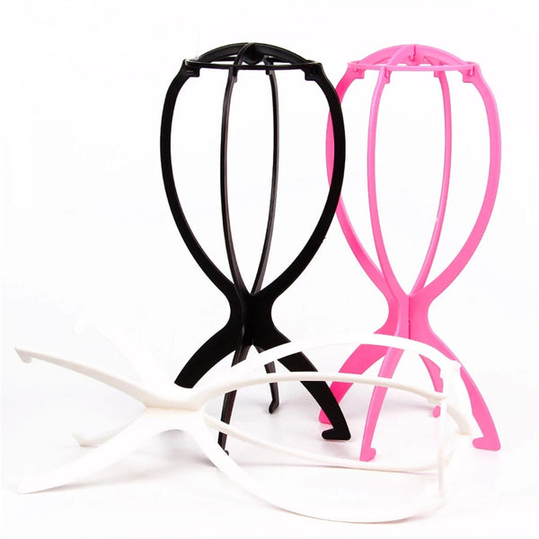 Stand Stable Wig Holder Durable Folding Hat Cap Display Tool Wig Hair 4colours