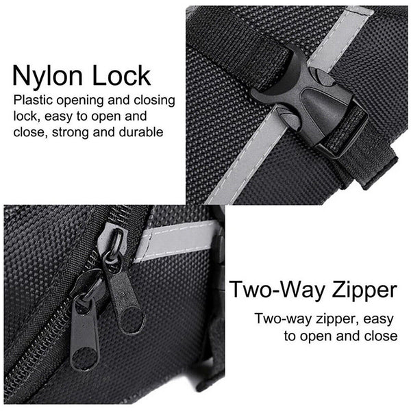 1/2X Bike Seat Waterproof Bag Bike Storage Saddle Bag Cycling Rear Pouch Outdoor