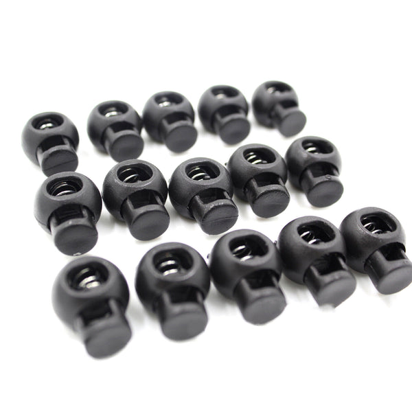 50PCS Paracord Cord Lock Clamp 2 Hole Toggle Clip Stopper Toggle Accessories AU