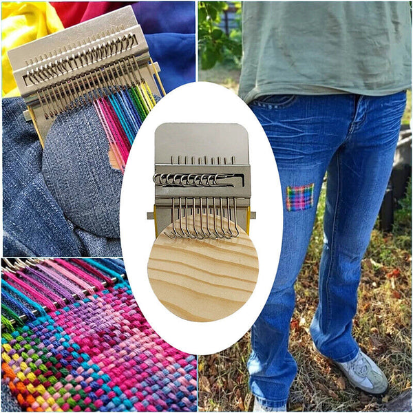 Mini Loom Speedweve Weave Tool Hooks Darning Machine Tool Handmade AU
