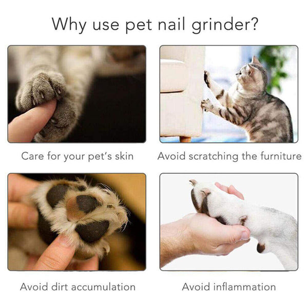 Electric Toe Nail Claw Clipper AU Grinder Dog Grooming Care Trimmer Tool Cat Pet