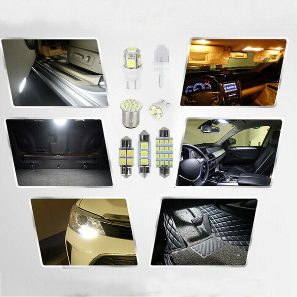 28pcs Car Interior LED Light Bulbs Kit For Dome License Plate Lamp Accessories - Lets Party