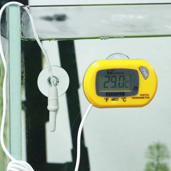 Reptile Aquarium Digital Thermometer Marine Fish Tank LCD Terrarium Frog Gauge
