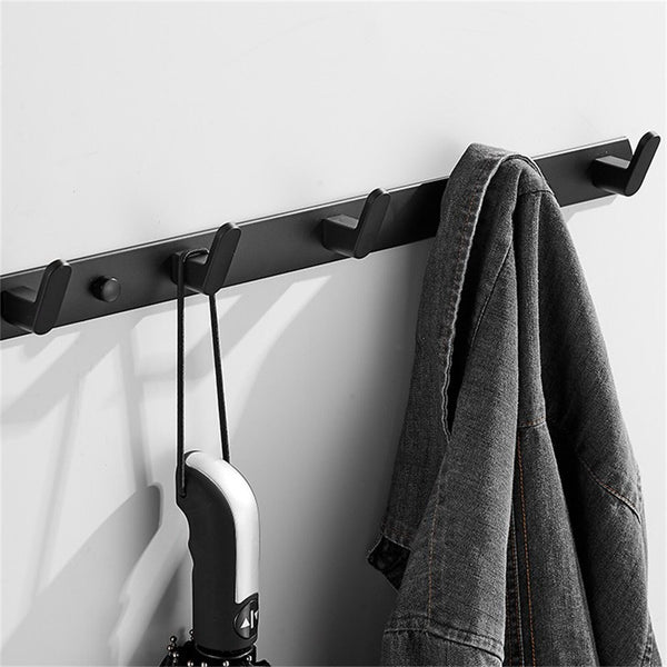 Hooks Key Coat Clothes Door Holder Rack Hook Aluminum Wall-Mounted Hanger