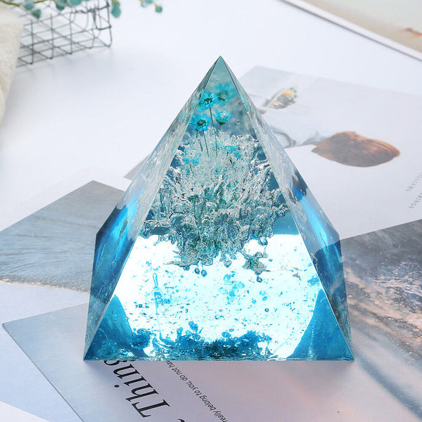 Large Pyramid Shape Silicone Mould Resin Epoxy Casting Jewelry Craft Tools 15cm