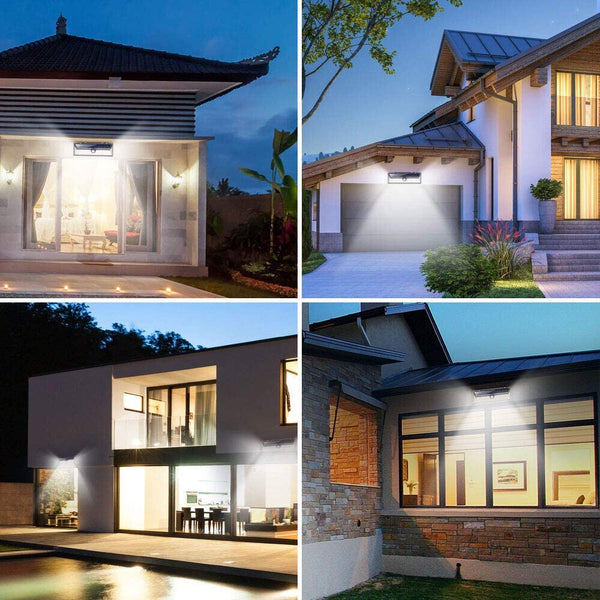 54 90 LED Solar Motion Sensor Light Outdoor Garden Security Wall Lamp Floodlight