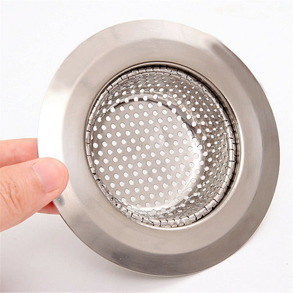 Stainless Steel Kitchen Bathroom Sink Strainer Waste Plug Filter Drain Stopper