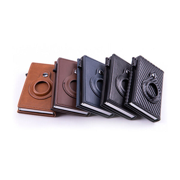 For Airtag Wallet PU Leather Credit Card Money Holder AirTag Case Air Tag Cover
