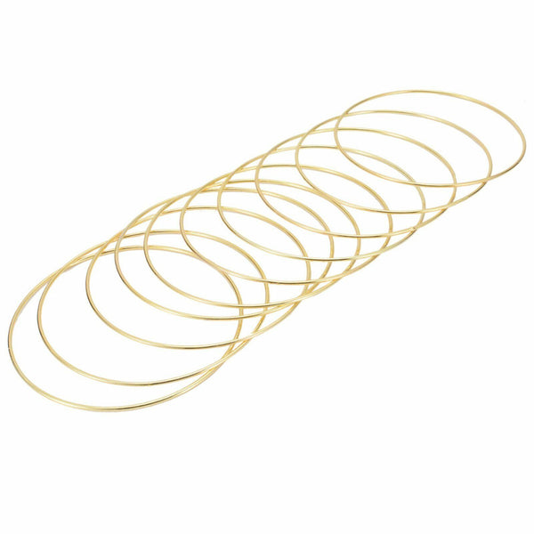 10Pcs Strong Metal Dream Catcher Dreamcatcher Ring Macrame Craft Hoops 150mm AU