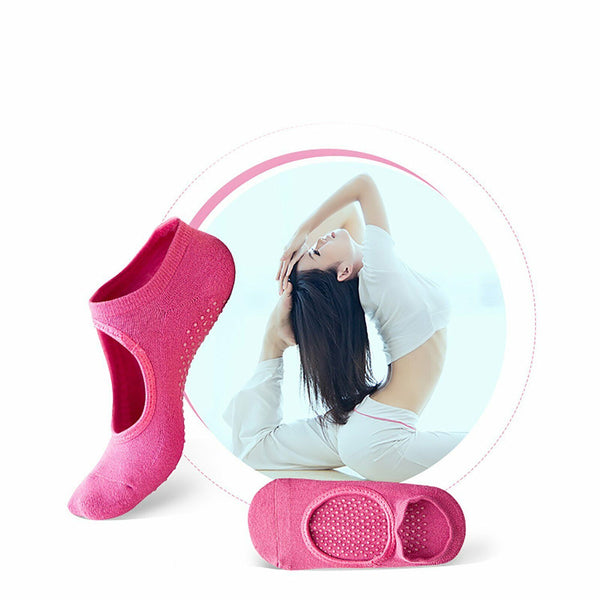 Yoga Socks Non Slip Pilates Massage Ballet Socks with Grip Exercise Cotton Gym