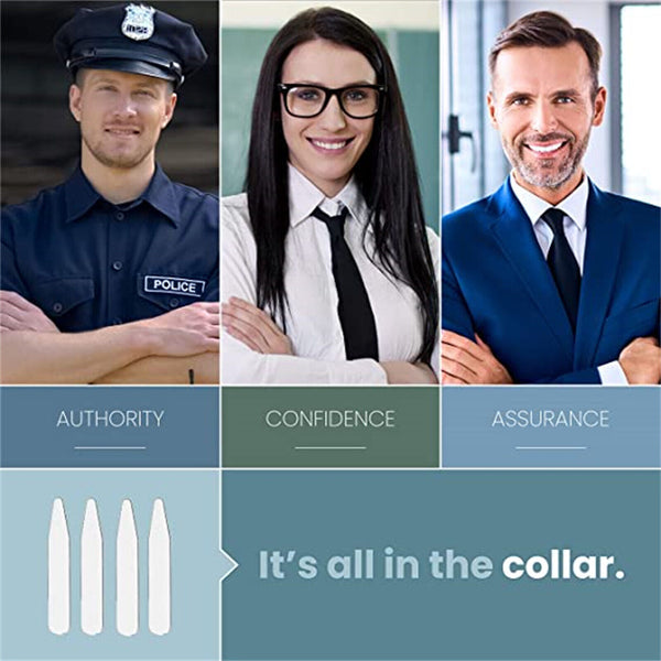 10PCS Shirt Collar Stays Stainless Steel Stiffener Metal Men Long Tie 55mm 64mm