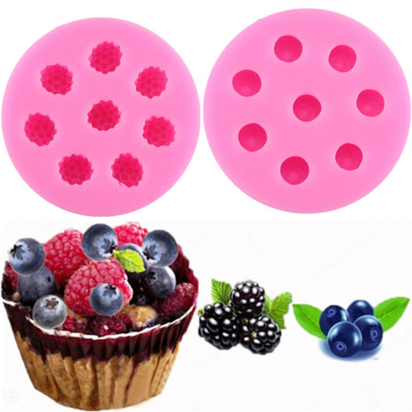 Candle Mold Strawberry Segment Fruit Soap Candles Mulberry Silicone 3D Mould DIY