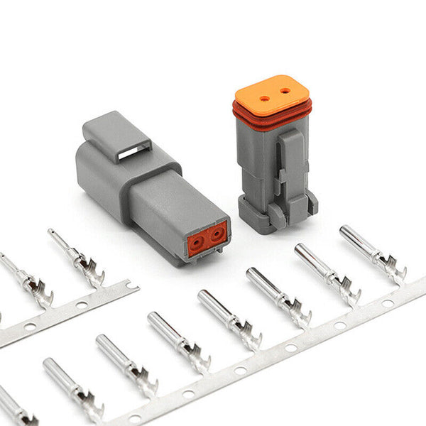 10 Set Deutsch DT 2 Way Pin Male/Female Kit Electrical Connector Plug Waterproof