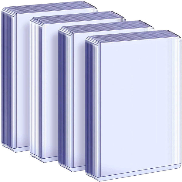 UP 100PCS Top Loader Card Sleeves Clear Trading Card Sleeves Hard Card Protector