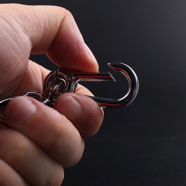 Fashion Metal Leather Car Keychain Keyring Keyfob Key Chain Ring Holder Bag Gift