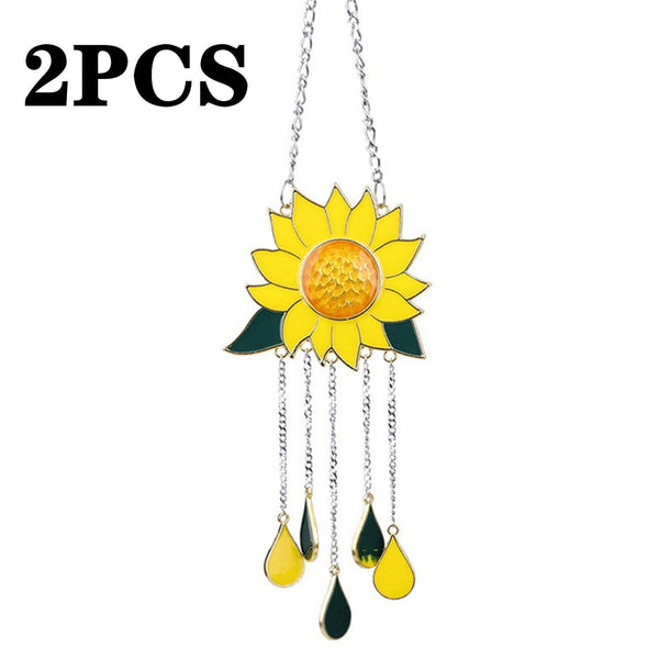 1/2/3X Sunflower Wind Chimes Outdoor Yard Garden Decoration Ornament Hanging AU